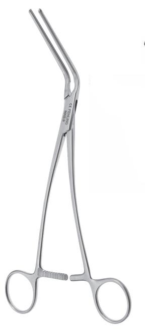 Зажими, хірургічні, атравматичні, "De Bakey", вигнуті, зубчаста щелепа, загальна довжина 310 мм. FEHLING INSTRUMENTS GmbH & Co. KG